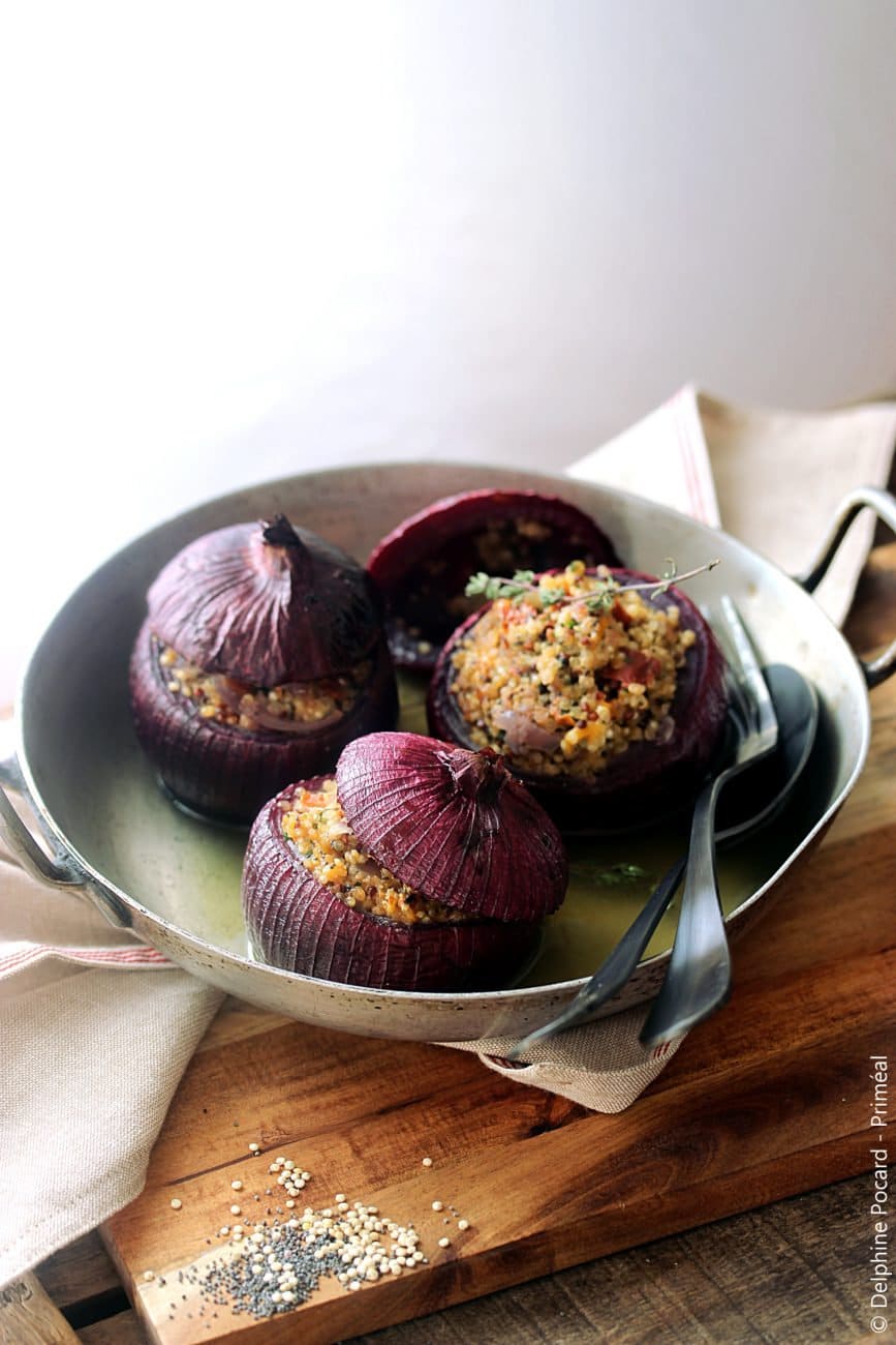 Oignons farcis au quinoa