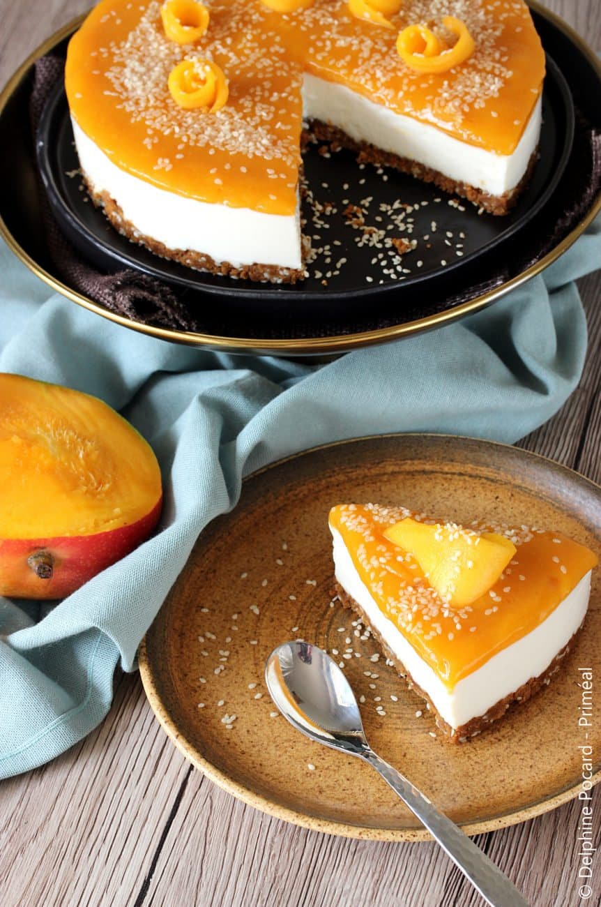 Cheescake mangue et sésame