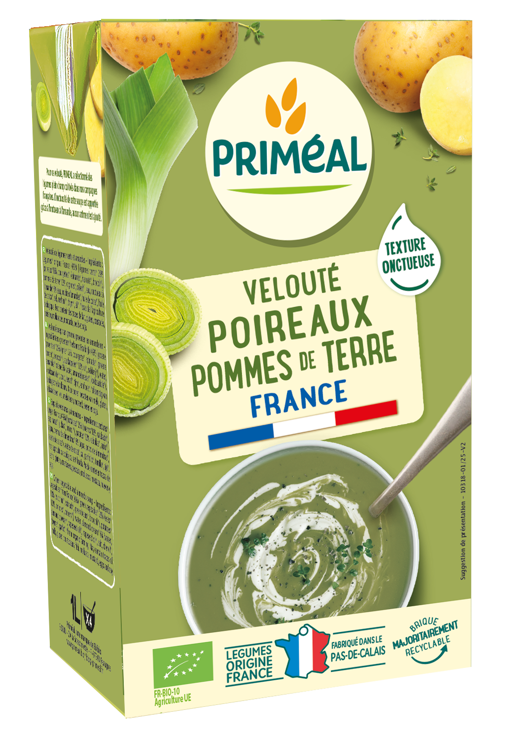 VELOUTE POIREAUX POMMES DE TERRE FRANCE 1L