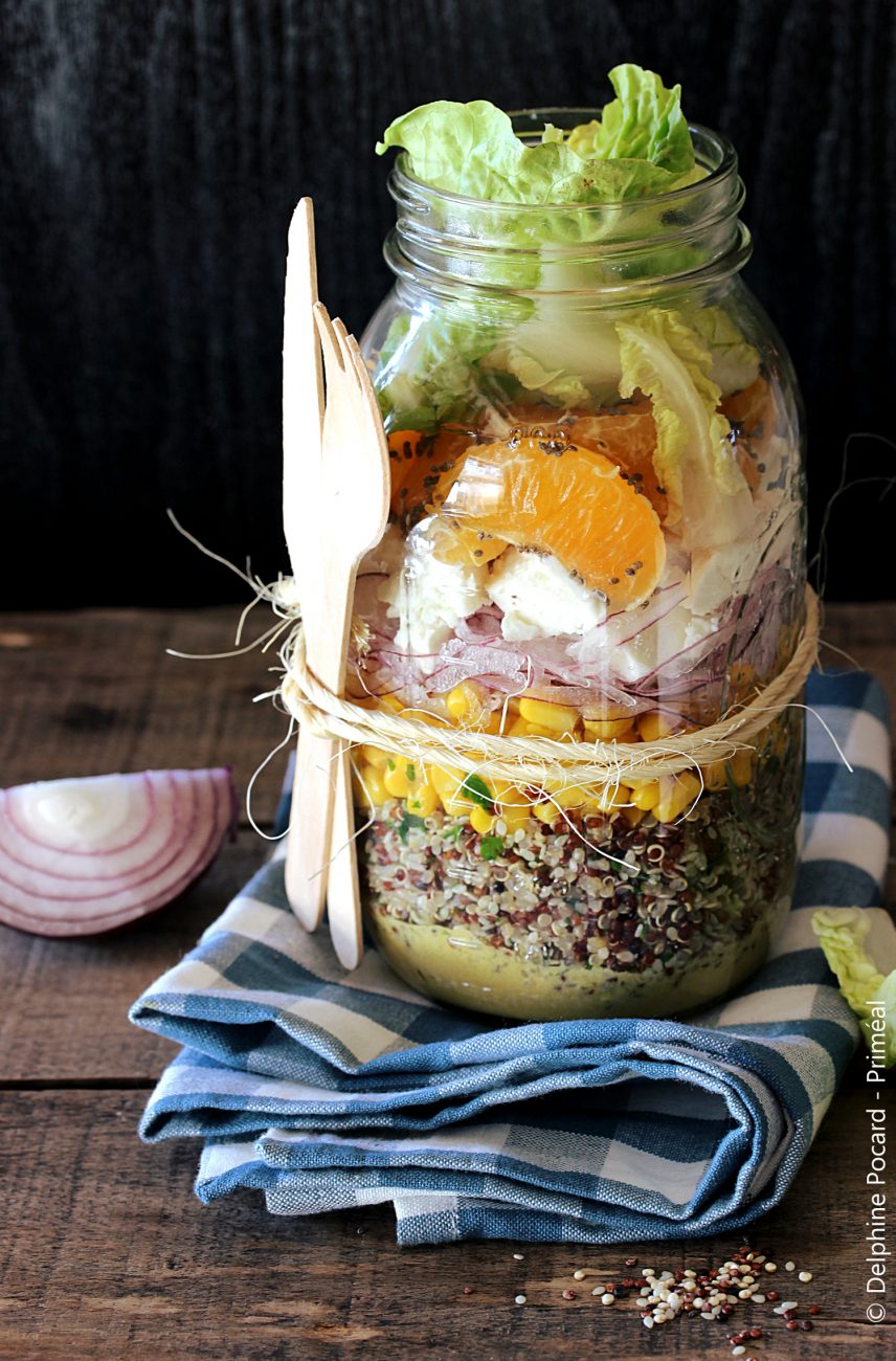 Salade jar au trio de quinoa